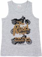 Майка детская для мальчиковдетские Conte-Kids Road race BM 021 р.60 серый с рисунком