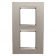 Рамка LUX вертикальная алюминий GW16224XS