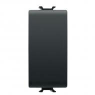 Механизм выключателя кнопочный одноклавишный Gewiss Chorusmart без подсветки черный GW12131