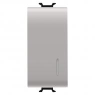 Механизм выключателя кнопочный одноклавишный Gewiss Chorusmart с подсветкой бежевый GW13132