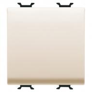 Механизм выключателя кнопочный одноклавишный Gewiss Chorusmart без подсветки слоновая кость GW11171