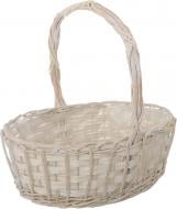 Кошик плетений Tony Bridge Basket флористичний 43х31х15 см кремовий Z8605014-1