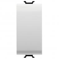 Механизм выключателя кнопочный одноклавишный Gewiss Chorusmart без подсветки глянцевый белый GW10001