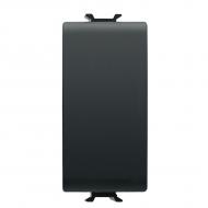 Механизм выключателя кнопочный одноклавишный Gewiss Chorusmart без подсветки черный GW12001