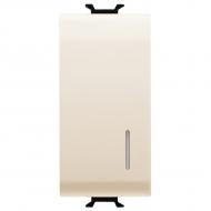 Механизм выключателя кнопочный одноклавишный Gewiss Chorusmart с подсветкой слоновая кость GW11002