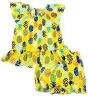 Комплект для дівчаток Smil Ананаси на жовтому мульті р.68 113282