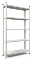 Стеллаж 2000x900x300 мм Меткас Комби бледно-серый металл полки 5 шт. крашенный