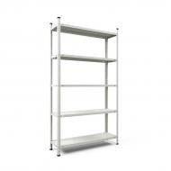 Стеллаж 2000x1000x500 мм Меткас Комби бледно-серый металл полки 5 шт. крашенный