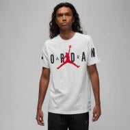 Футболка Nike M J JD AIR STRETCH SS CREW DV1445-100 р.XL белый