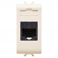 Механизм розетки компьютерная без заземления Gewiss Chorusmart INTERNET RJ45 без з/к слоновая кость GW11421
