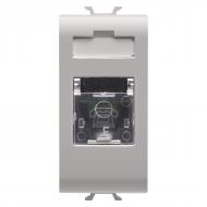 Механизм розетки телефонная без заземления Gewiss Chorusmart TF без з/к сатин бежевый GW13401