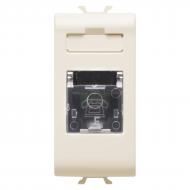 Механизм розетки телефонная без заземления Gewiss Chorusmart TF без з/к слоновая кость GW11401