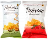 Чипси Pafritas картопляні з морською сіллю 140 г + Чіпси картопляні з каєнським перцем 2х40 г