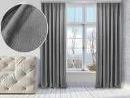 Штора Лен-Блекаут 250х260 см серый Di&Di