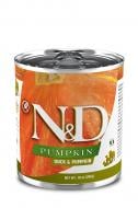Консерва Farmina N&D Grain Free PUMPKIN DUCK ADULT ALL BREEDS беззерновой с тыквой и уткой 285 г