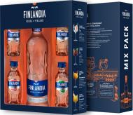Водка Finlandia Classic + 4 вкусовые миниатюры 0,5 л