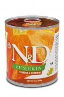 Консерва Farmina N&D Grain Free VENISON & PUMPKIN ALL BREEDS с олениной и тыквой 285 г
