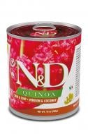 Корм влажный Farmina N&D Quinoa Skin&Coat ADULT ALL BREEDS при пищевой аллергии с олениной, киноа и кокосом 285 г