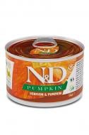 Корм влажный Farmina N&D Grain Free VENISON & PUMPKIN MINI с олениной и тыквой 140 г