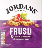 Батончик Jordans злаковый с изюмом и лесными орехами 6х30 г