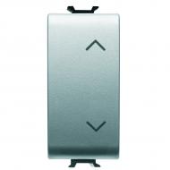 Механізм вимикача кнопковий одноклавішний Gewiss Chorusmart без підсвітки титан GW14121