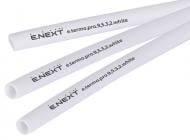 Трубка термоусаджувальна з клеєм E.NEXT e.termo.pro.9,5.3,2.white поліолефін p092025