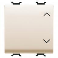 Механизм выключателя кнопочный одноклавишный Gewiss Chorusmart без подсветки слоновая кость GW11123