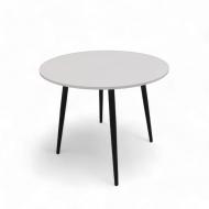 УЦЕНКА! Стол обеденный 900x900x750 мм кашемир/серый/черный (УЦ №2578)