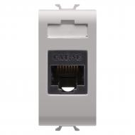 Механизм розетки компьютерная без заземления Gewiss Chorusmart INTERNET RJ45 без з/к сатин бежевый GW13421