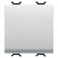 Механизм выключателя проходной одноклавишный Gewiss Chorusmart без подсветки белый GW15071