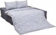 Комплект постельного белья Адели 2,0 серый с белым UP! (Underprice)