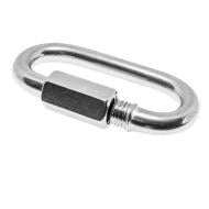 Карабин винтовой с муфтой 4 мм snapt сталь 25 шт. 41764