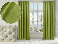 Штора Лен-Блекаут 200х250 см желто-зеленый Di&Di