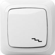 Выключатель проходной одноклавишный Liregus Alfa без подсветки белый IP6 10-001-01 A/B Выключатель проходной одноклавишный Liregus Alfa без подсветки белый IP6 10-001-01 A/B