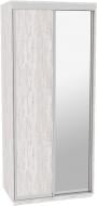 Шкаф-купе виват В 116 ДОМ ДСП 110x60x240 мм аляска двери / зеркало / ДСП