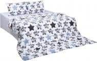 Комплект постельного белья Night sky SE-139 серый с рисунком La Nuit (без простыни)
