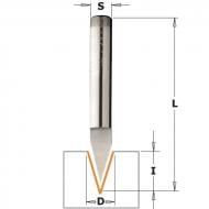 Фреза CMT HM D=6 I=9 A=35 град. S=6 L=50 758.002.11