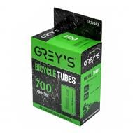 Камера для велосипеда GREY'S 700c (700x38c-40c) FV 48 мм GR57042 чорний
