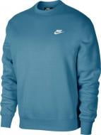 Свитшот Nike M NSW CLUB CRW BB BV2662-424 р. 2XL светло-голубой