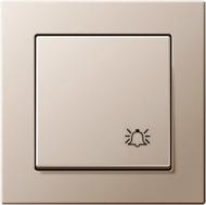 Кнопка кнопковий Liregus Epsilon без підсвітки шампань IESJ1 10-001-01 E/Ch