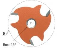 Фреза пазовая CMT HM D=47,6 I=4 F=8 823.340.11