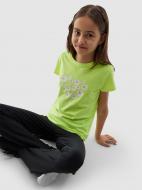 Футболка 4F TSHIRT F1152 4FJWSS24TTSHF1152-73N р.146 зеленый