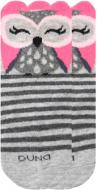 Носки детские для девочек Duna 4004 р.22–24 серый с розовым