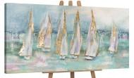 Картина на холсте Парусники 50x100 см YS-Art