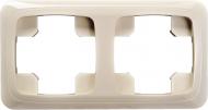 Рамка двухместная Liregus Alfa универсальная кремовый K14-135-02 A/S