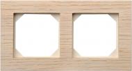 Рамка двухместная Liregus Epsilon универсальная отбеленный дуб K14-245-02 E/OOW