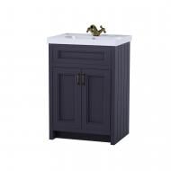 Тумба підлогова Aqua Rodos Waterford з умивальником Frame 60 см антрацит Тумба підлогова Aqua Rodos Waterford з умивальником Frame 60 см антрацит