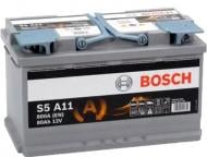 Аккумулятор автомобильный Bosch S5 80Ah 800A 12V «+» справа (0092S5A110)