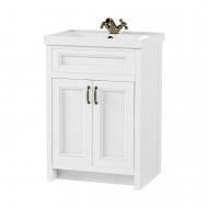 Тумба напольная Aqua Rodos Waterford с умывальником Frame 60 см белый мат