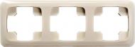 Рамка трехместная Liregus Alfa универсальная кремовый K14-135-03 A/S